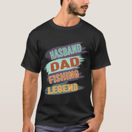 Echtgenoot Vader Vislegend – Grappige Visser Vader T-shirt