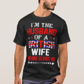 Echtgenoot van British Wife Valentijn Gift T-shirt (Voorkant)