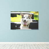 Echtgenoot van converteerbare hond canvas afdruk (Insitu (Houten vloer))