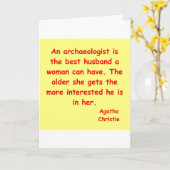 echtgenoot van een archeoloog kaart (Gele Bloem)