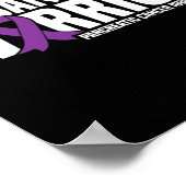 Echtgenoot van een krijger alvleesklier kankerbewu poster (Hoek)