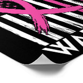 Echtgenoot van een Strijder Borstkanker Support Sq Poster (Hoek)