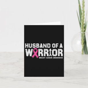 Echtgenoot van een Warrior Breast Cancer Awareness Kaart