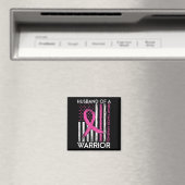 Echtgenoot van een Warrior Breast Cancer Awareness Magneet (Insitu (Vaatwasser))