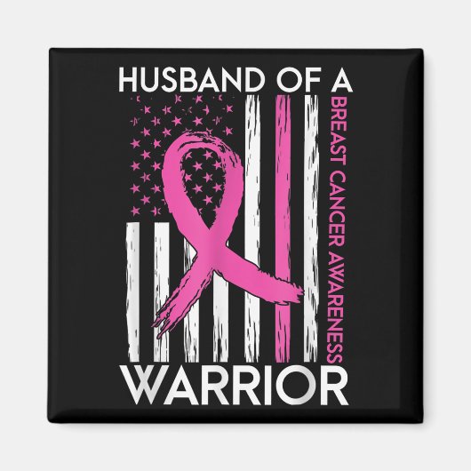 Echtgenoot van een Warrior Breast Cancer Awareness Magneet (Voorkant)