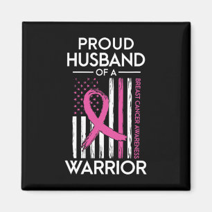 Echtgenoot van een Warrior Breast Cancer Awareness Magneet