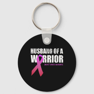 Echtgenoot van een Warrior Breast Cancer Awareness Sleutelhanger