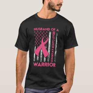 Echtgenoot van een Warrior Breast Cancer Awareness T-shirt