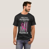 Echtgenoot van een Warrior Breast Cancer Awareness T-shirt (Voorkant volledig)