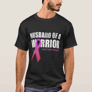 Echtgenoot van een Warrior Breast Cancer Awareness T-shirt