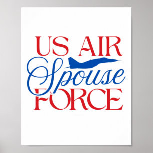 Echtgenoot van het Amerikaanse leger - Trotse mili Poster