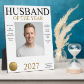 Echtgenoot van het Jaar Foto Fotoplaat (Zijkant)