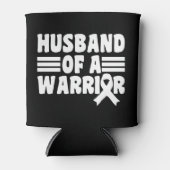 Echtgenoot van het Warrior Breast Cancer Awareness Blikjeskoeler (Voorkant)