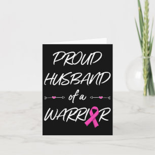 Echtgenoot van het Warrior Breast Cancer Awareness Kaart