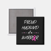 Echtgenoot van het Warrior Breast Cancer Awareness Magneet (Voorkant / Achterkant)