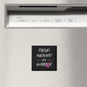 Echtgenoot van het Warrior Breast Cancer Awareness Magneet (Insitu (Vaatwasser))