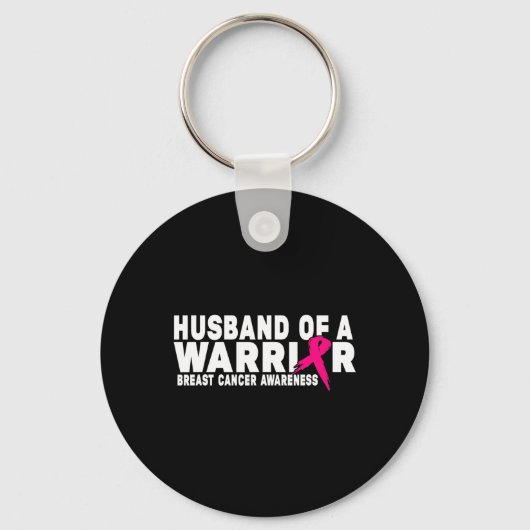 Echtgenoot van het Warrior Breast Cancer Awareness Sleutelhanger (Voorkant)