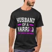Echtgenoot van het Warrior Breast Cancer Awareness T-shirt (Voorkant)