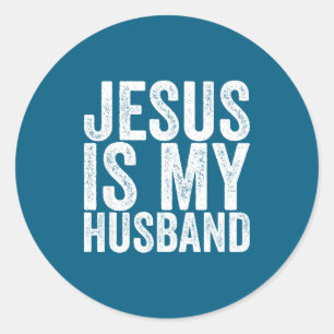 Echtgenoot van Jezus Ronde Sticker