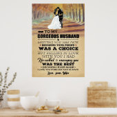 Echtgenoot van mijn geweldige man poster (Keuken)