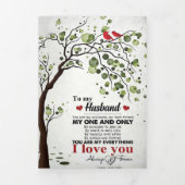 Echtgenoot van mijn man, mijn enige... drieluik wenskaart (Cover)