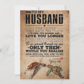 Echtgenoot van mijn ouwe liefde je langer feestdagenkaart (Voorkant)