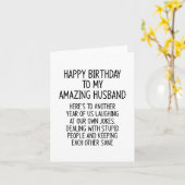 Echtgenoot verjaardag kaart (Gele Bloem)