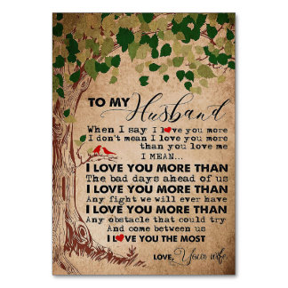 Echtgenoot voor mijn man... ik hou meer van je kaart