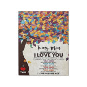 Echtgenoot voor mijn Man Ik hou van de man Notitieblok (Linkerzijde)