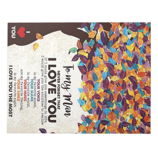 Echtgenoot voor mijn Man Ik hou van de man Notitieblok (Voorkant)