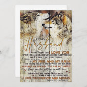 Echtgenoot voor mijn man... ik hou van jou bedankkaart (Voorkant / Achterkant)