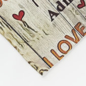 Echtgenoot voor mijn man... ik hou van jou fleece deken (Hoek)