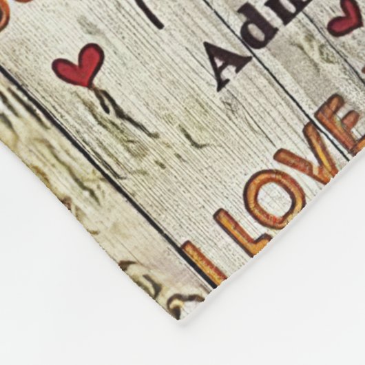 Echtgenoot voor mijn man... ik hou van jou fleece deken (Hoek)