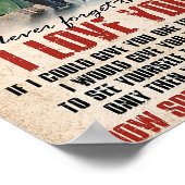 Echtgenoot voor mijn man vergeet nooit poster (Hoek)