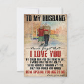 Echtgenoot voor mijn man vergeet nooit RSVP kaartje (Voorkant)