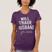 Echtgenoot voor wijn t-shirt (Voorkant)