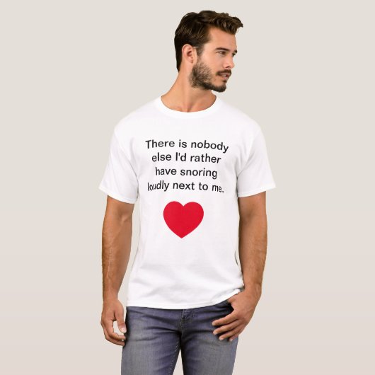 Echtgenoot Vrouw Grappig Valentijnsdag T-shirt (Voorkant volledig)