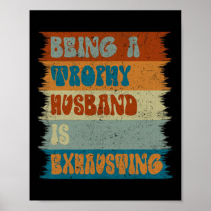 Echtgenoot Vrouw Huwelijk Humor Echtgenoot Gelukki Poster
