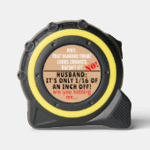 Echtgenoot Vrouw Metingen Humor Rolmaat (Voorkant)