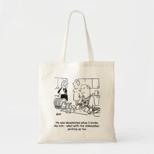 Echtgenoot wast de afwas tote bag