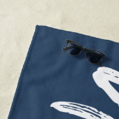 Echtgenoot - Whimsische kalligrafie voor de bruide Strandlaken (In situ)