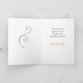 Echtgenoot: White Heart op zwarte dag van de Valen Feestdagen Kaart (Binnen)