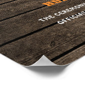 Echtgenoot Wife Boho huwelijkshuwelijk Poster (Hoek)