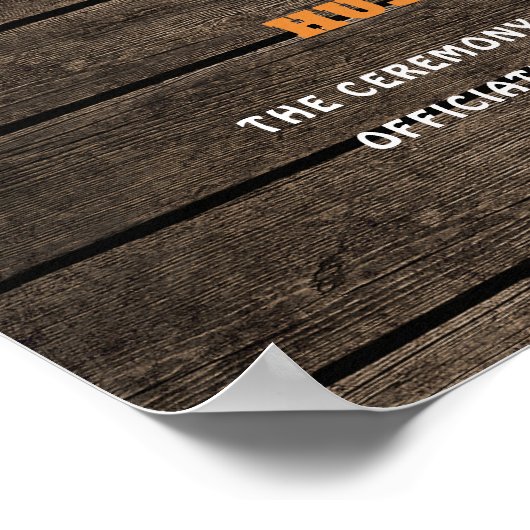 Echtgenoot Wife Boho huwelijkshuwelijk Poster (Hoek)