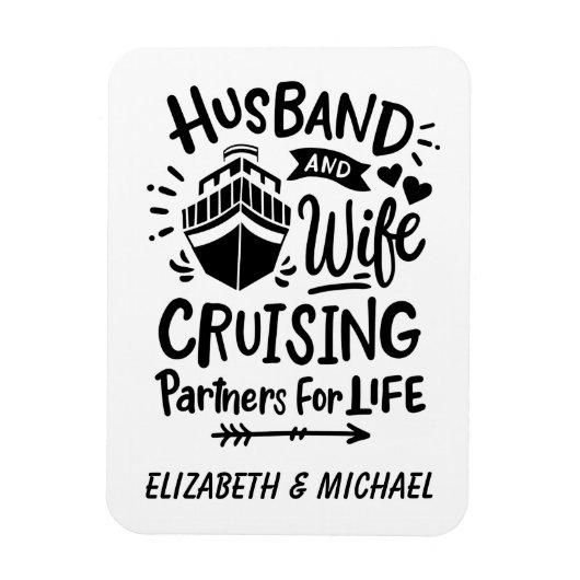 Echtgenoot Wife Cruising Partners Cabin Deuren Magneet (Verticaal)