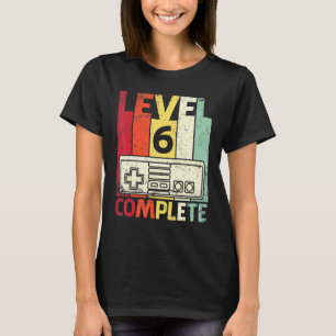 Echtgenoot Wife Gamers Marry Jubileum Level 6 Jaar T-shirt