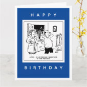 Echtgenoot wil geen vraagstellende Cartoon Kaart (Gele Bloem)