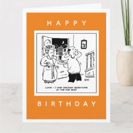 Echtgenoot wil geen vraagstellende Cartoon Kaart