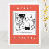 Echtgenoot wil geen vraagstellende Cartoon Kaart (Gele Bloem)