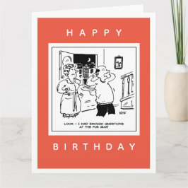 Echtgenoot wil geen vraagstellende Cartoon Kaart